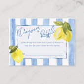 チャオバンビノブルーストライプのレモンおむつラッフル エンクロージャーカード (正面)