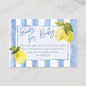 チャオバンビノブルーストライプのレモン本のリクエスト エンクロージャーカード (正面)