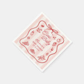 チャオバンビノレモイタリアンンベビーシャワーナプキンス スタンダードカクテルナプキン (角)