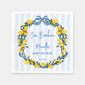 チャオバンビノレモンイタリアンベビーシャワーカスタム スタンダードカクテルナプキン (正面)