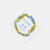 チャオバンビノレモンイタリアンベビーシャワーカスタム スタンダードカクテルナプキン (角)