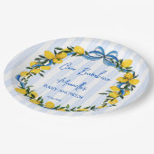 チャオバンビノレモンイタリアンベビーシャワーカスタム ペーパープレート (アングル)