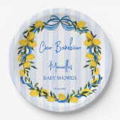 チャオバンビノレモンイタリアンベビーシャワーカスタム ペーパープレート (正面)
