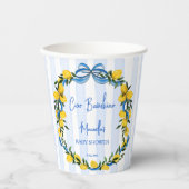 チャオバンビノレモンイタリアンベビーシャワーカスタム 紙コップ (正面)