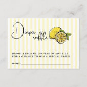 チャオバンビノレモンベビーシャワーおむつラッフル エンクロージャーカード (正面)