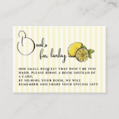 チャオバンビノレモンベビーシャワーベビー エンクロージャーカード (正面)