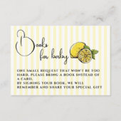 チャオバンビノレモンベビーシャワーベビー エンクロージャーカード (正面)