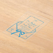 チャオバンビノ手描きレモン赤ちゃんシャワー アクリル招待状 (レイダウン)