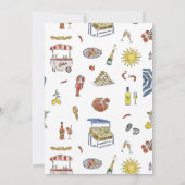 チャオバンビノ | 夏イタリアンおむつラッフルカード 招待状 (裏面)