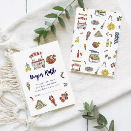 チャオバンビノ | 夏イタリアンおむつラッフルカード 招待状