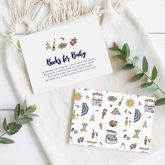 チャオバンビノ | 夏イタリアンの赤ちゃんシャワー エンクロージャーカード