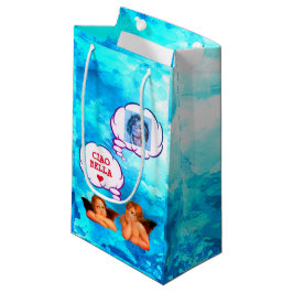 チャオパーソナライズされたベラケルビエンジェル スモールペーパーバッグ