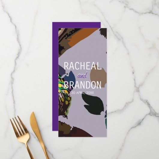 チャオプラヤ川のカラフルタイの文化大国 メニュー (正面/裏面インサイチュ)