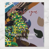 チャオプラヤ川のカラフルタイの文化大国 ワインラベル (シングルラベル)