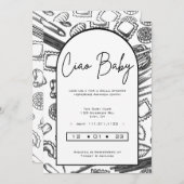 "チャオベイビー" イタリアの赤ちゃんパスタを料理しよう 招待状 (正面/裏面)