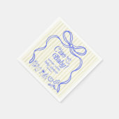 チャオベイビー イタリアンレモン ベイビーシャワー スタンダードカクテルナプキン (角)