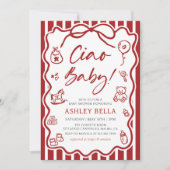 チャオベビーお洒落イタリアンベイビーシャワー 招待状 (正面)