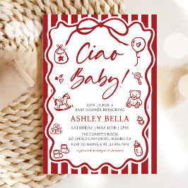 チャオベビーお洒落イタリアンベイビーシャワー 招待状