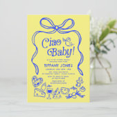 チャオベビーお洒落レイタリアンモンズベビーシャワー 招待状 (スタンド正面)