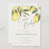 チャオベビーイタリアンイタリアベビーシャワー 招待状 (正面)