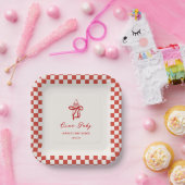 チャオベビーイタリアンピザベビーシャワー ペーパープレート (パーティー)