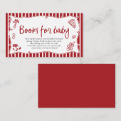 チャオベビーイタリアンピザ赤ちゃんシャワーベビー本 エンクロージャーカード (正面/裏面)