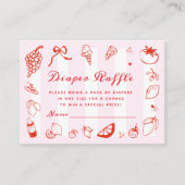 チャオベビーイタリアンベビーシャワーおむつラッフル エンクロージャーカード (正面)