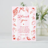 チャオベビーイタリアン手引き赤ちゃんシャワー サンキューカード (スタンド正面)