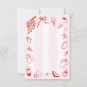 チャオベビーイタリアン手引き赤ちゃんシャワー サンキューカード (裏面)