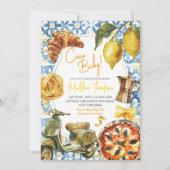 チャオベビーシトラスレモンイタリアンテーマベビーシャワー 招待状 (正面)