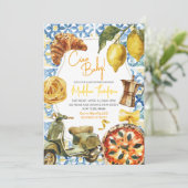 チャオベビーシトラスレモンイタリアンテーマベビーシャワー 招待状 (スタンド正面)