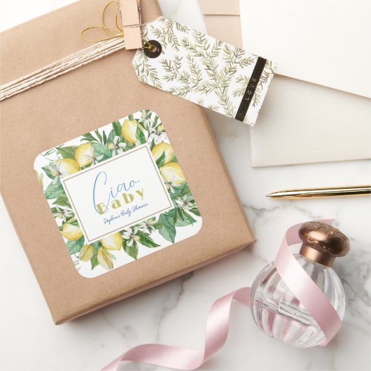 チャオベビーシトラスレモンベビーシャワー スクエアシール (ギフト)