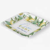 チャオベビーシトラスレモンベビーシャワー ペーパープレート (傾斜あり)