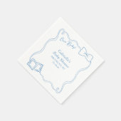 チャオベビーハンドドローイタリアンパスタベイビーシャワー スタンダードカクテルナプキン (角)