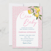 チャオベビーバンビナアマルフィイタリアンベビーシャワー 招待状 (正面)