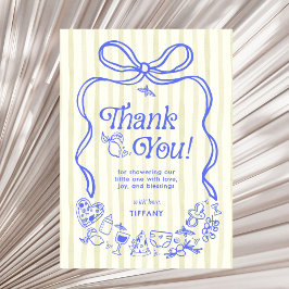 チャオベビーレイタリアンモンズベビーシャワー サンキューカード