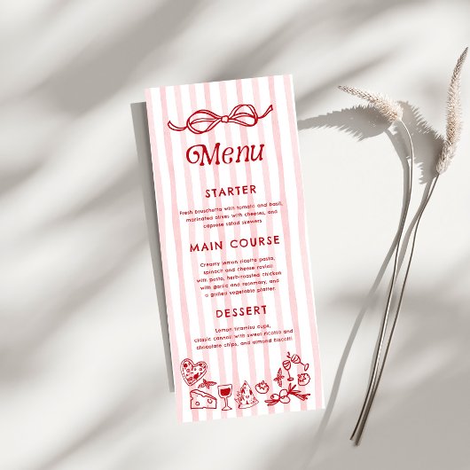 チャオベビーレイタリアンモンズベビーシャワー メニュー