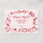 チャオベビーレッドイタリアンレモンおむつラッフル エンクロージャーカード (正面)