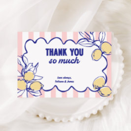 チャオベビーレモンア地中海のマルフィ サンキューカード