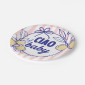 チャオベビーレモンア地中海のマルフィ ペーパープレート (アングル)