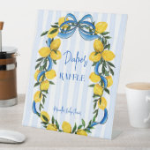 チャオベビーレモンイタリアン赤ちゃんシャワーおむつラッフル 台座サイン (インサイチュ)