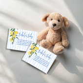 チャオベビーレモンイタリアン赤ちゃんシャワー予約リクエスト エンクロージャーカード