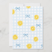 チャオベビーレモンソルベットベビーベイビーシャワー招待状 招待状 (裏面)