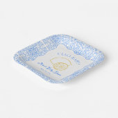 チャオベビー!レモンブルーベビーイタリアンシャワー ペーパープレート (傾斜あり)