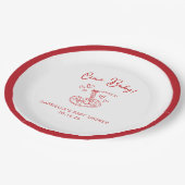 チャオベビー!手引きパスタベビーイタリアンシャワー ペーパープレート (アングル)