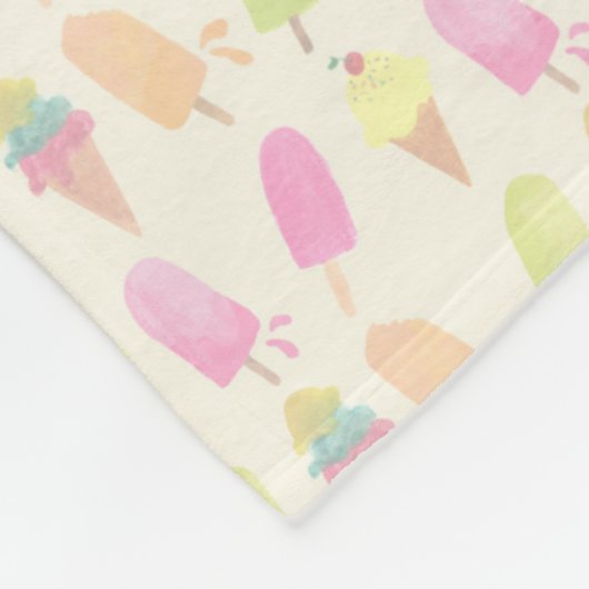 チャオベラかわいいフローラハートと熱帯花 フリースブランケット (角)