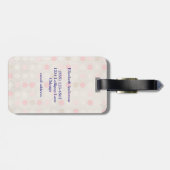 チャオベラかわいいフローラハートと熱帯花 ラゲッジタグ (裏面横)