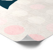 チャオベラキュートフローラハートオンピンクサークル ポスター (角)