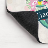 チャオベラキュートフローラハートオンピンクサークル マウスパッド (コーナー)