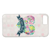 チャオベラキュートフローラハートオンピンクサークル Case-Mate iPhoneケース (裏面(横))